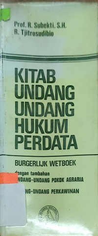 Kitab Undang-Undang Hukum Perdata