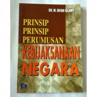 Prinsip-Prinsip Perumusan kebijsanaan negara