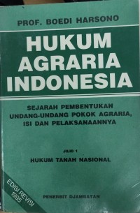 Image of Hukum Agraria Indonesia