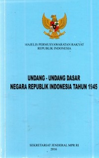 Image of Undang-undang Dasar Negara Republik Indonesia Tahun 1945