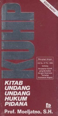 Image of KUHP: Kitab Undang-undang Hukum Pidana