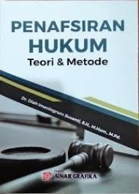 Image of Penafsiran Hukum: Teori dan Metode